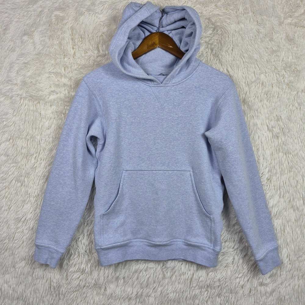 Lululemon All Yours Hoodie Light Blue Heathered Pullover Sweatshirt Size 0
